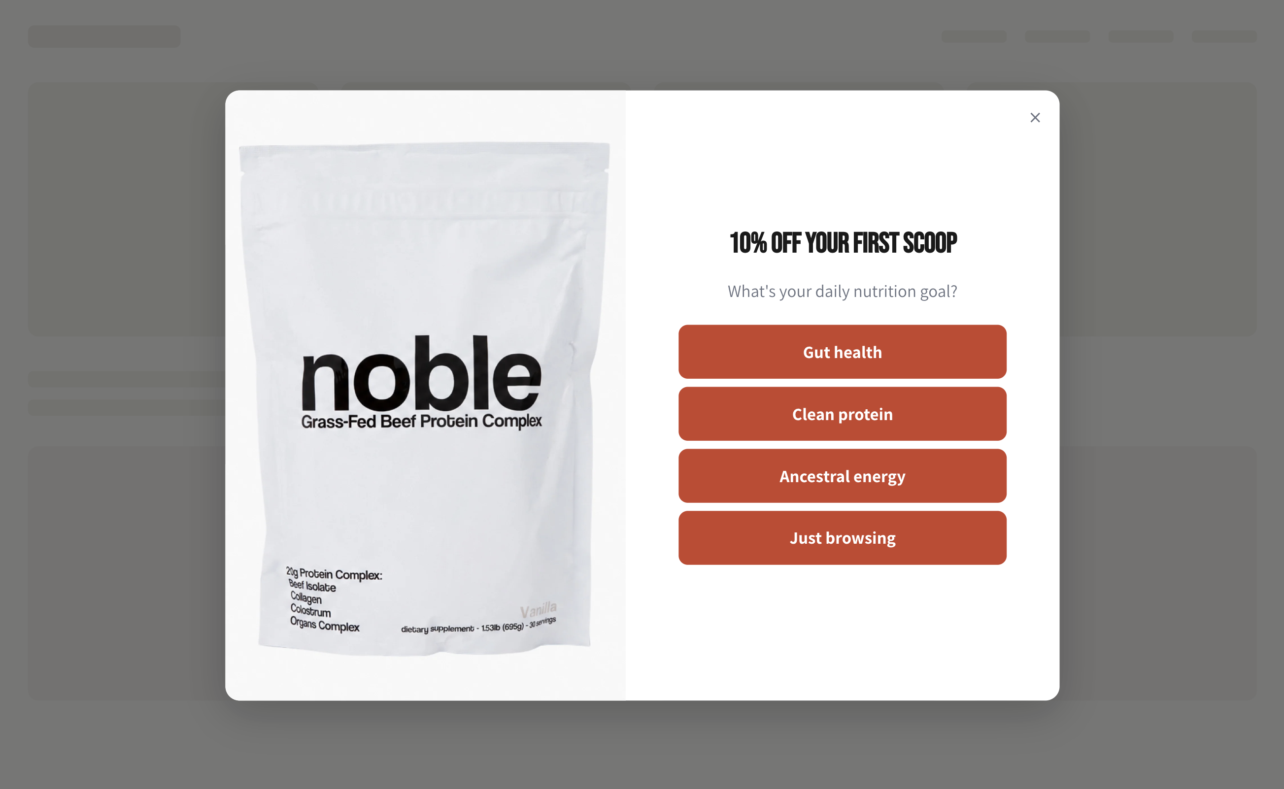 Signup popups for every store